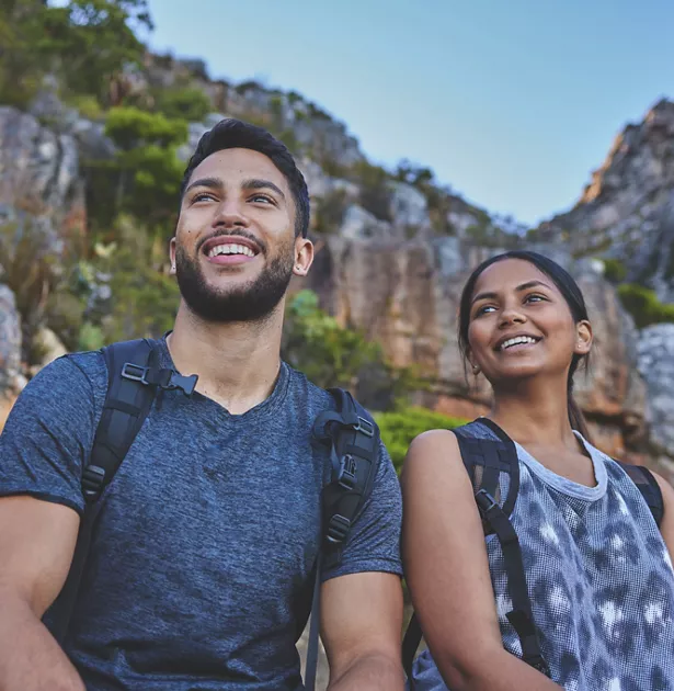 couple hiking